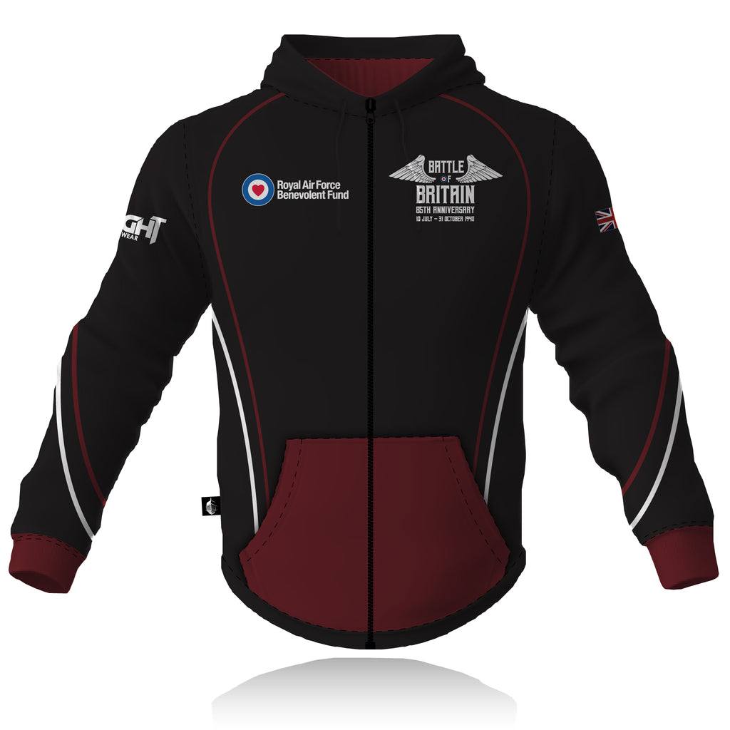 RAFBF Battle Of Britain 85th Anniversary - Full Zip Embroidered Hoodie (CLEARANCE)
