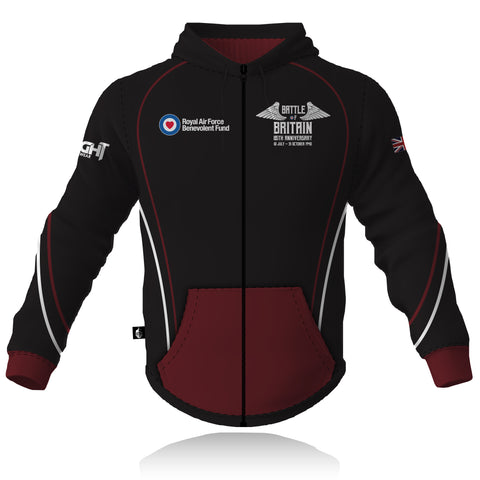 RAFBF Battle Of Britain 85th Anniversary - Full Zip Embroidered Hoodie (CLEARANCE)
