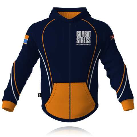 Combat Stress 2025/2026 - Full Zip Embroidered Hoodie