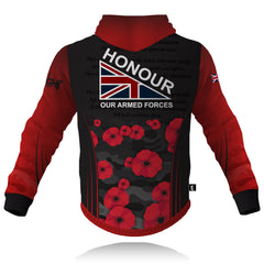 Honour Our Armed Forces Remembrance - Full Zip Tech Hoodie