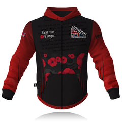 Honour Our Armed Forces Remembrance - Full Zip Tech Hoodie