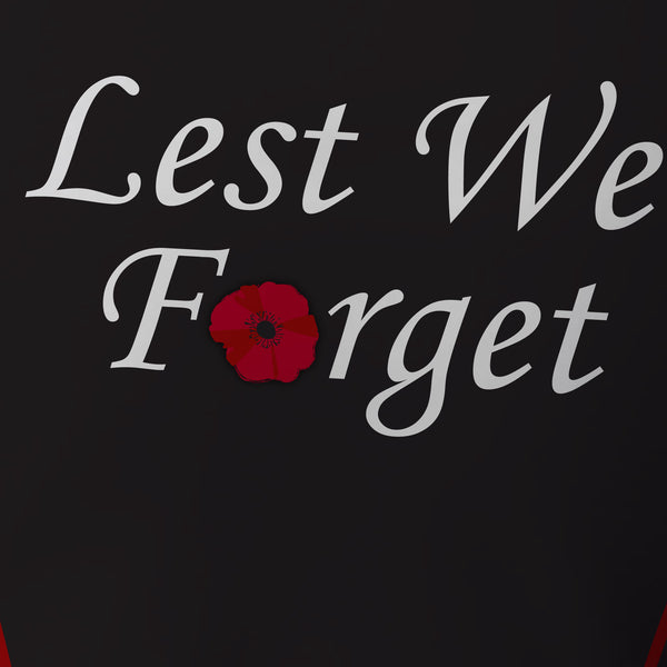 Honour Our Armed Forces 'Lest We Full Zip Embroidered Hoodie