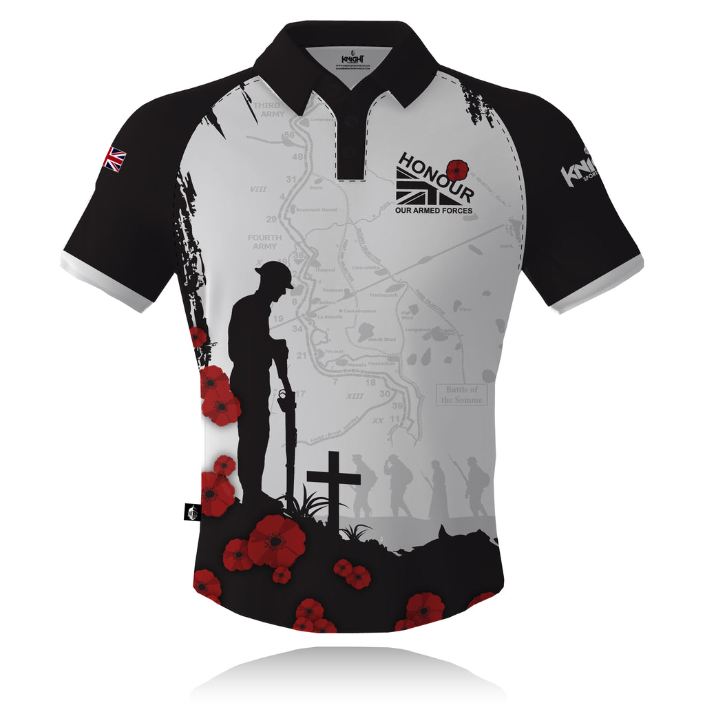 Honour Our Armed Forces 'Battle of the Somme' - Tech Polo (CLEARANCE)