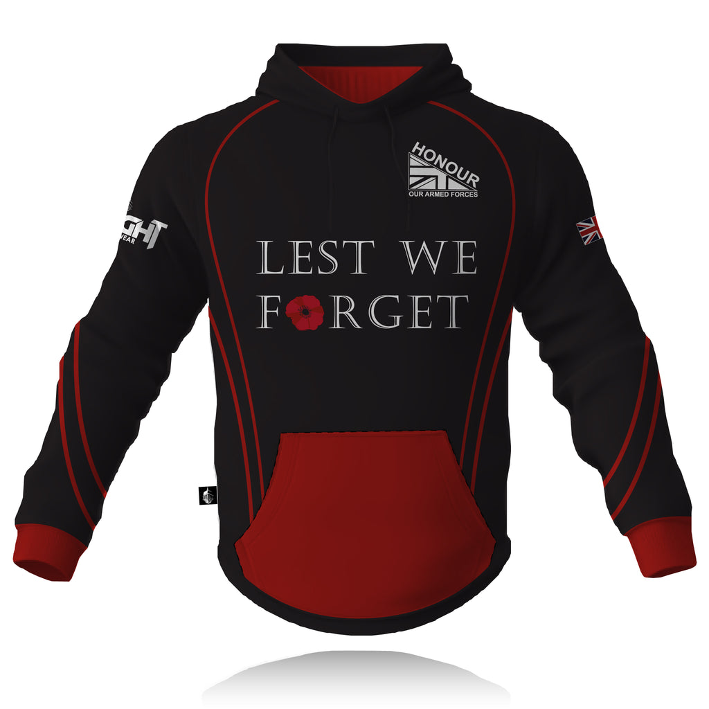 Honour Our Armed Forces 'Lest We Forget' - Embroidered Hoodie