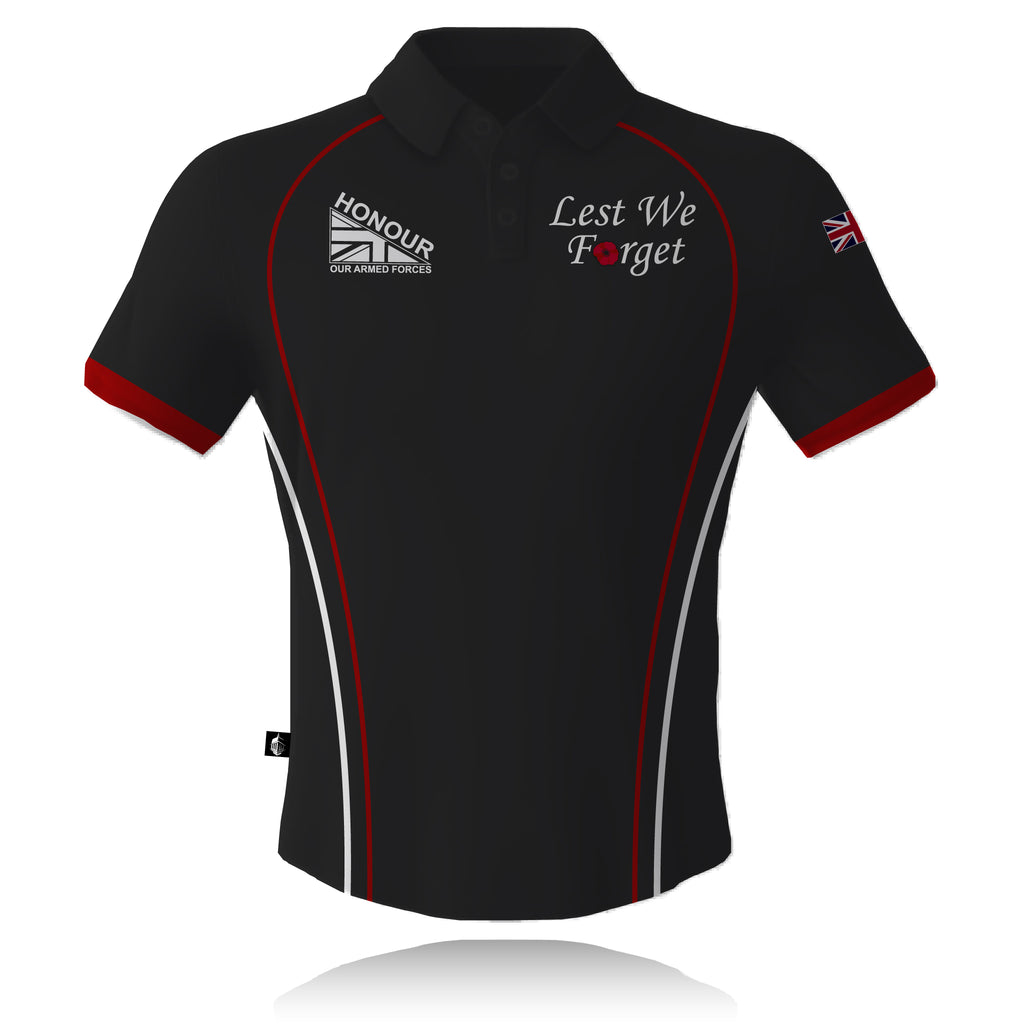 Honour Our Armed Forces 'Lest We Forget' - Embroidered Polo