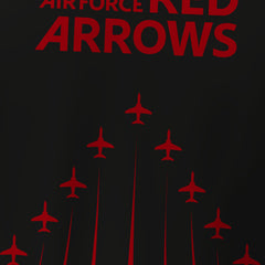 Red Arrows 2025 V2 (Black) - Tech Polo