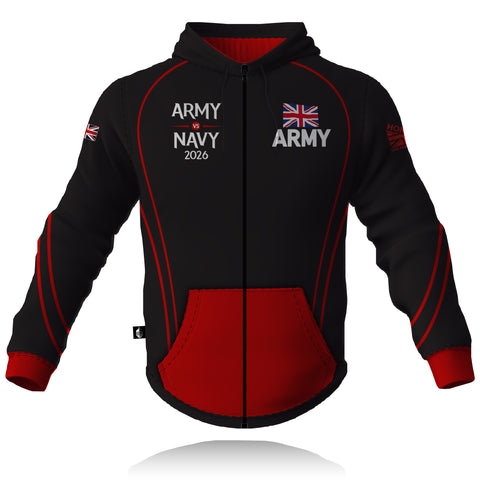 Honour Our Armed Forces (British Army) - Army vs Navy 2026 -  Full Zip Embroidered Hoodie