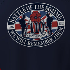 Battle of the Somme 110 -  Full Zip Embroidered Hoodie