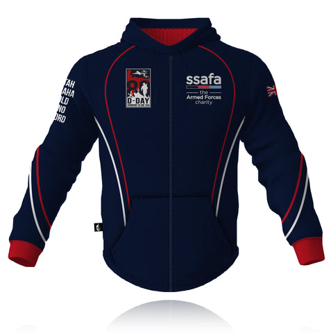 SSAFA, the Armed Forces charity D-Day 80 - Full Zip Embroidered Hoodie