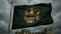 Hero Paws (Black) - Flag