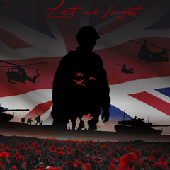 Honour Our Armed Forces - Armed Forces Day V2 (Black) - Tech Polo
