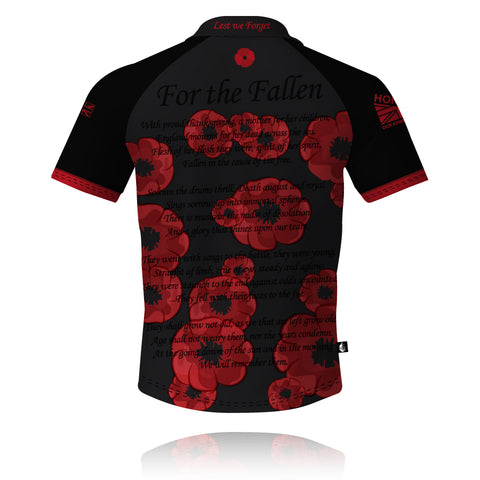 For the Fallen (Black) - Tech Polo (CLEARANCE)