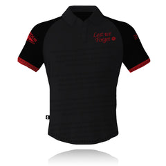 For the Fallen (Black) - Tech Polo (CLEARANCE)