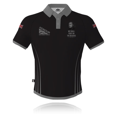 Winston Churchill "We Shall Fight on the Beaches" - Tech Polo (CLEARANCE)