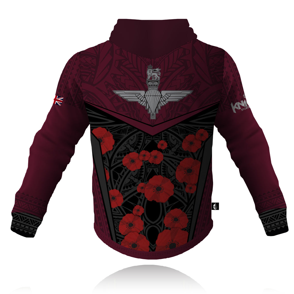Honour Our Armed Forces Parachute Regiment Remembrance Tech Hoodie honour-our-armed-forces-parachute-regiment-remembrance-tech-hoodie