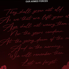 Honour Our Armed Forces 'Lest We Forget' -  Rugby/Training Shirt