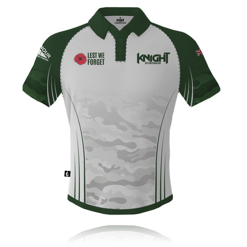 V10 Knight Sportswear Camouflage - Tech Polo (White) (CLEARANCE)