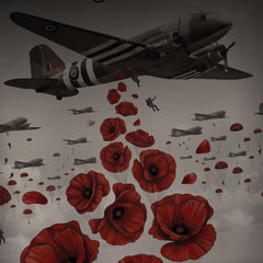 Knight Sportswear - Remembrance Poppy Chutes V1- Tech Polo