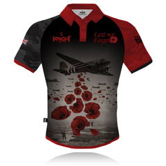Knight Sportswear - Remembrance Poppy Chutes V1- Tech Polo