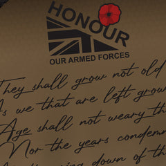 Honour Our Armed Forces 'We Will Remember Them' -  Rugby/Training Shirt