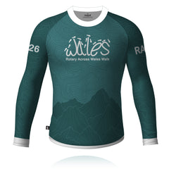 Rotary Across Wales Walk 2026 - V3  Long Sleeve Tech Tee