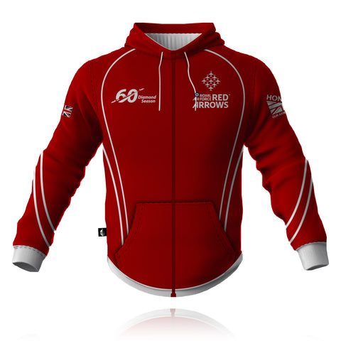 Honour Our Armed Forces - Red Arrows - Full Zip Embroidered Hoodie