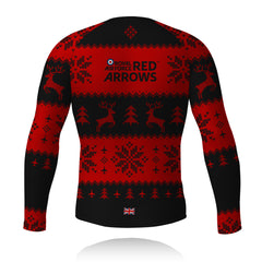 Red Arrows - Christmas Jumper (Black/Red) - Long Sleeve Tech Tee