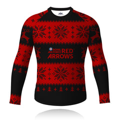 Red Arrows - Christmas Jumper (Black/Red) - Long Sleeve Tech Tee
