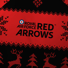 Red Arrows - Christmas Jumper (Black/Red) - Long Sleeve Tech Tee