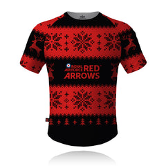 Red Arrows - Christmas Jumper (Black/Red) - Tech Tee