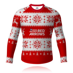 Red Arrows - Christmas Jumper (Red/White) - Long Sleeve Tech Tee