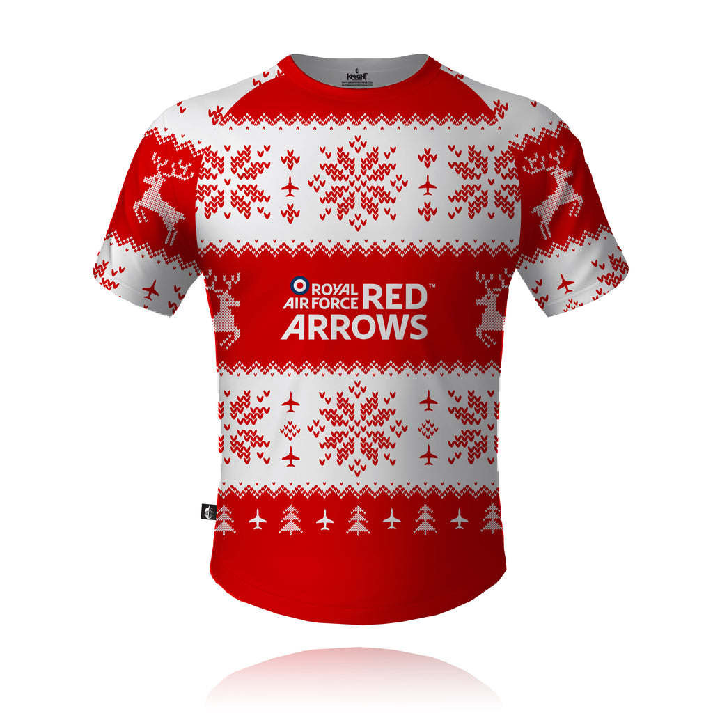 Red Arrows - Christmas Jumper (Red/White) - Tech Tee