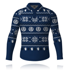 Scotland Christmas Jumper - Long Sleeve Tech Polo