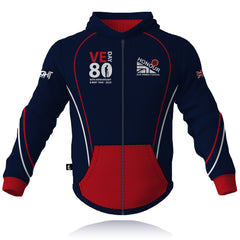 Honour Our Armed Forces - VE-DAY 80 - Full Zip Embroidered Hoodie