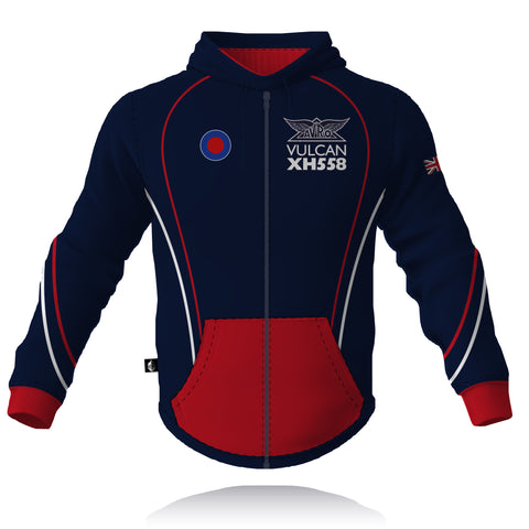Vulcan to the Sky (Avro Vulcan XH558) - Full Zip Embroidered Hoodie