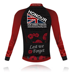 Honour Our Armed Forces 'Lest We Forget' - Long Sleeve Cycling Shirt