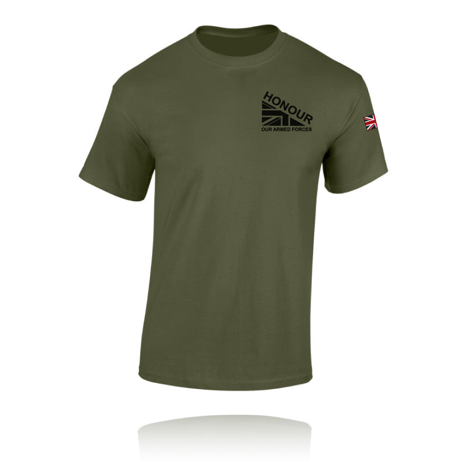 Honour Our Armed Forces Cotton (Military Green) - T-Shirt