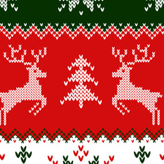 Knight Sportswear Christmas Jumper Red/Green - 2 x Face Mask Bundle