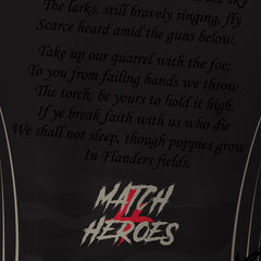 Match 4 Heroes (Black) - Tech Polo