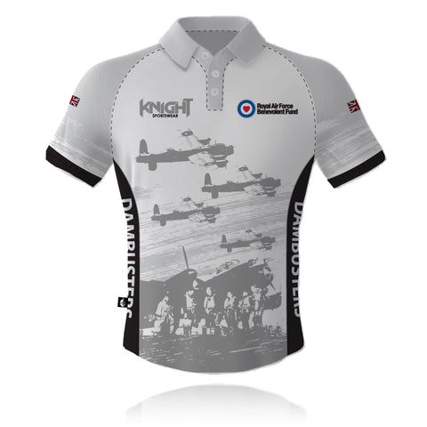 RAFBF White/Black - Operation Chastise 'DAMBUSTERS' - Tech Polo