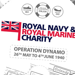 RNRMC Operation Dynamo White/Grey - Polo Shirt