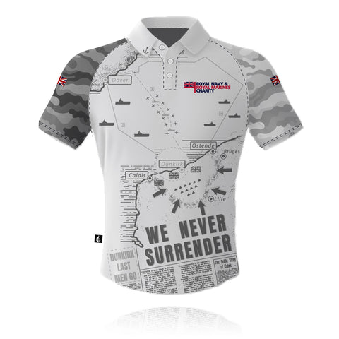 RNRMC Operation Dynamo White/Grey - Polo Shirt