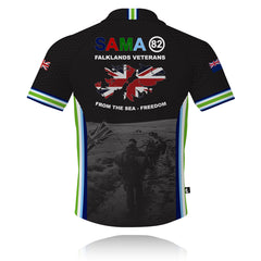 SAMA 82 Falklands Veterans - (Black) - Tech Polo