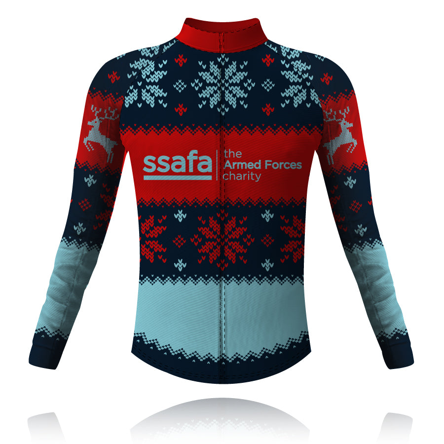 SSAFA, the Armed Forces charity - Christmas Jumper - Long Sleeve Cycling Shirt