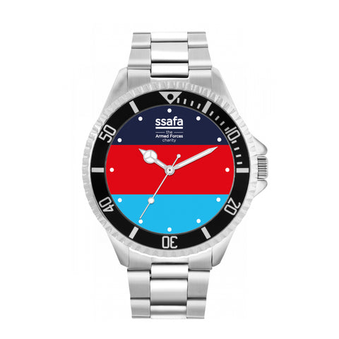 SSAFA, the Armed Forces charity - Stainless Steel Strap 42mm Bezel Watch