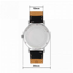 SSAFA, the Armed Forces charity - Black Leather Strap 38mm Bezel Watch