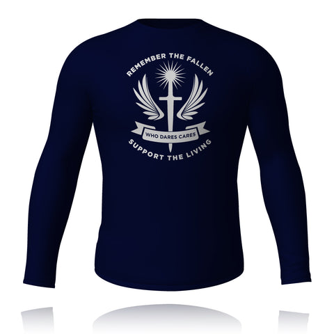 Who Dares Cares - Baselayer Top Navy